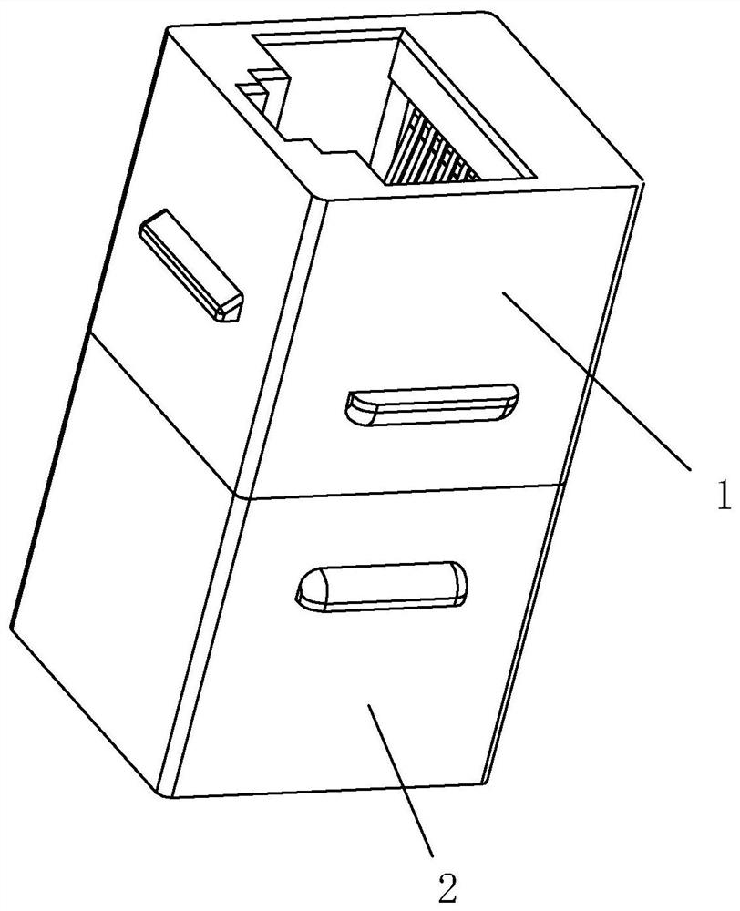 A 10 Gigabit transfer connector with filtering function