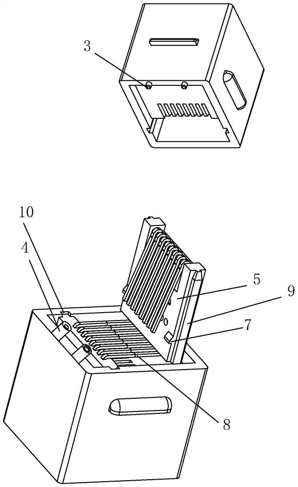 A 10 Gigabit transfer connector with filtering function