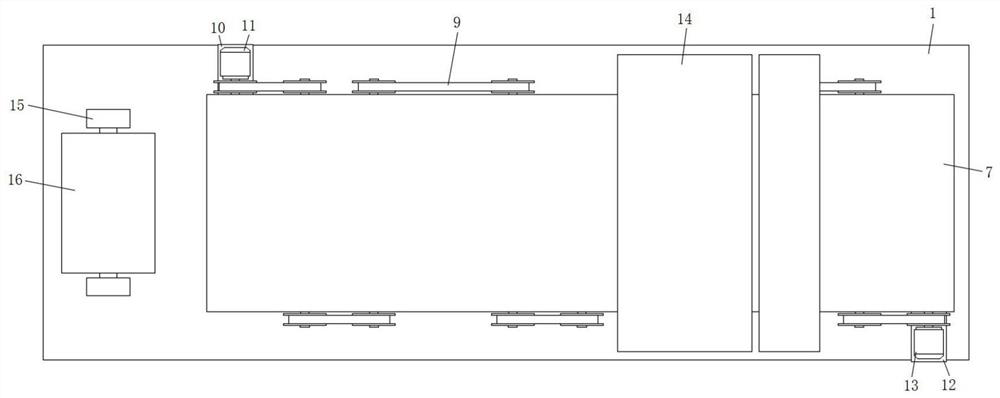 Fixed-length slitting device for strip brush machining