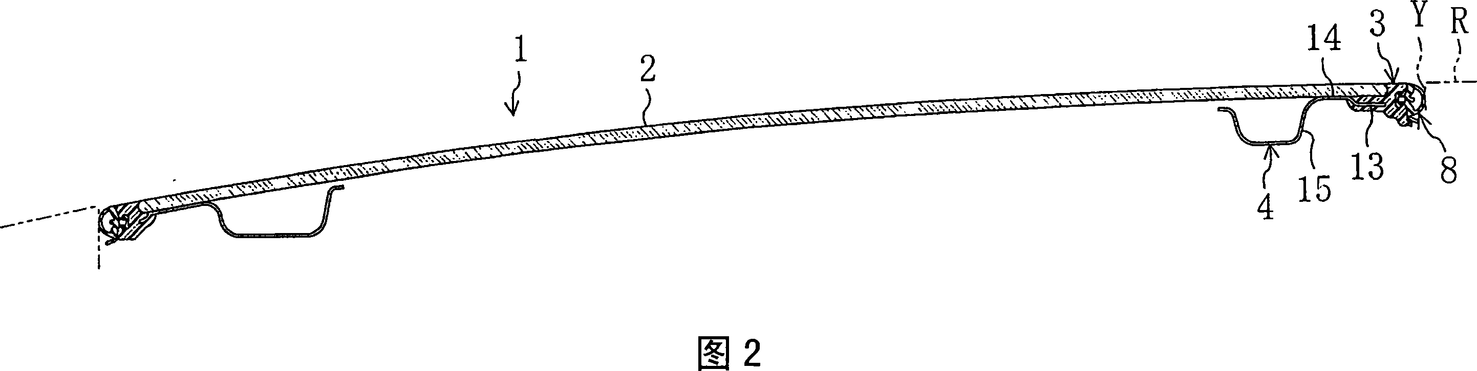 Roof panel for vehicle