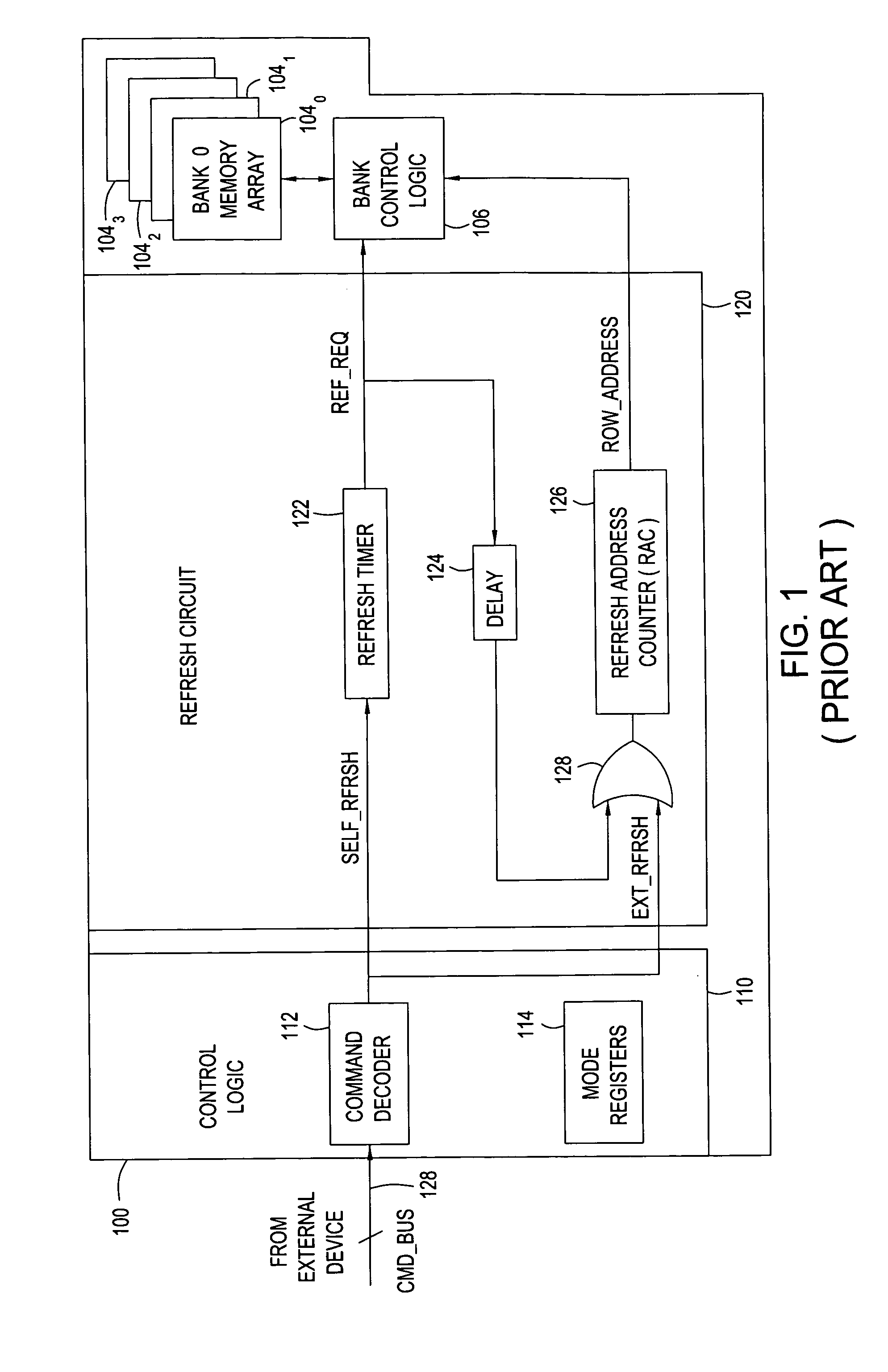 Method and circuit configuration for refreshing data in a semiconductor memory