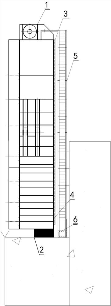 Pressurizing water-stop efficient dismounting device and method for large-scale plane gate of vertical ship lift