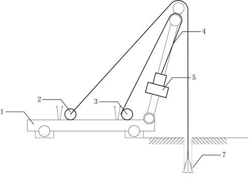 Construction method and equipment for reverse circulation drill to drill hole, hammer to form hole, expand hole and remove slag