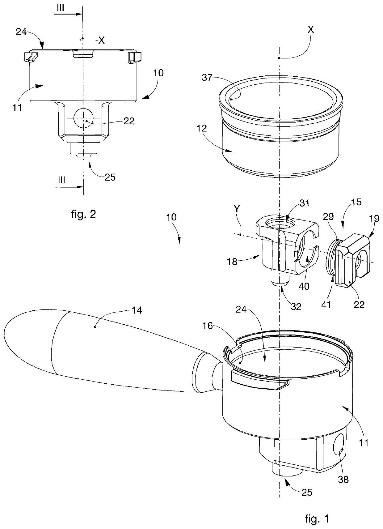 Delivery assembly for a coffee beverage and corresponding delivery machine