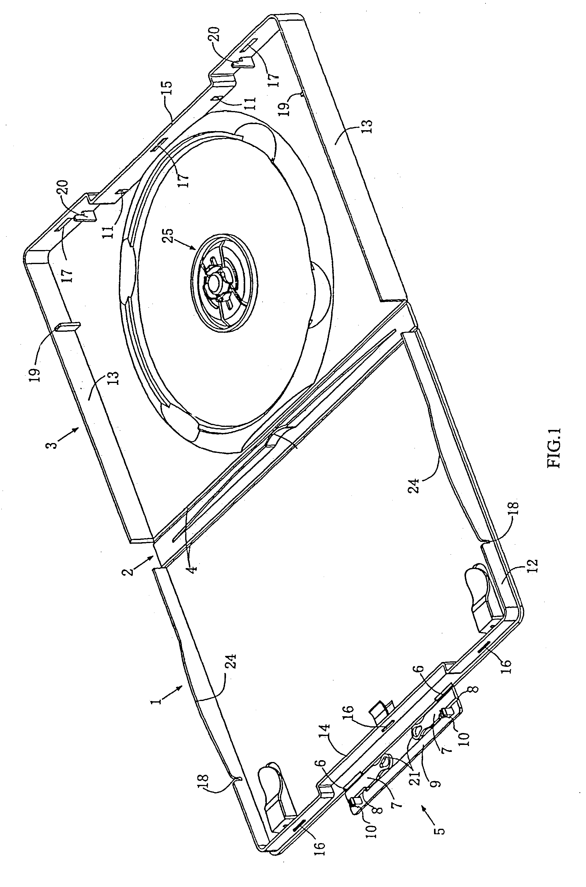 Security type disc storage case