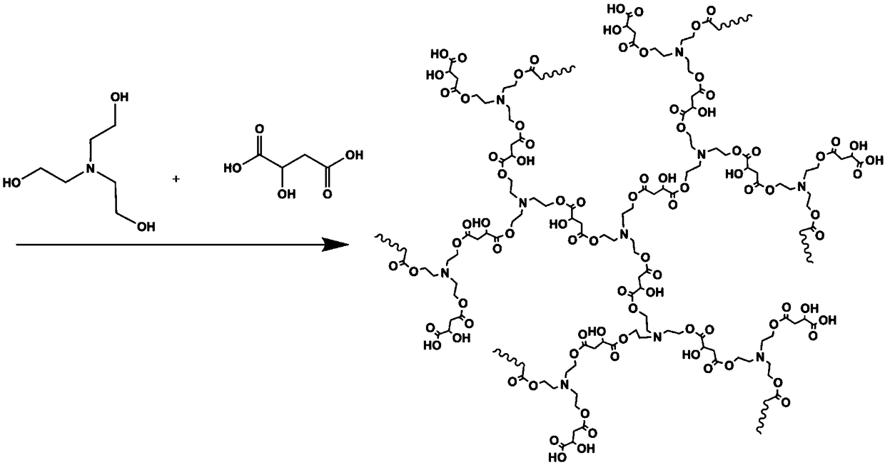 Hyperbranched polyaminoester capable of emitting multicolor fluorescence and preparation method thereof