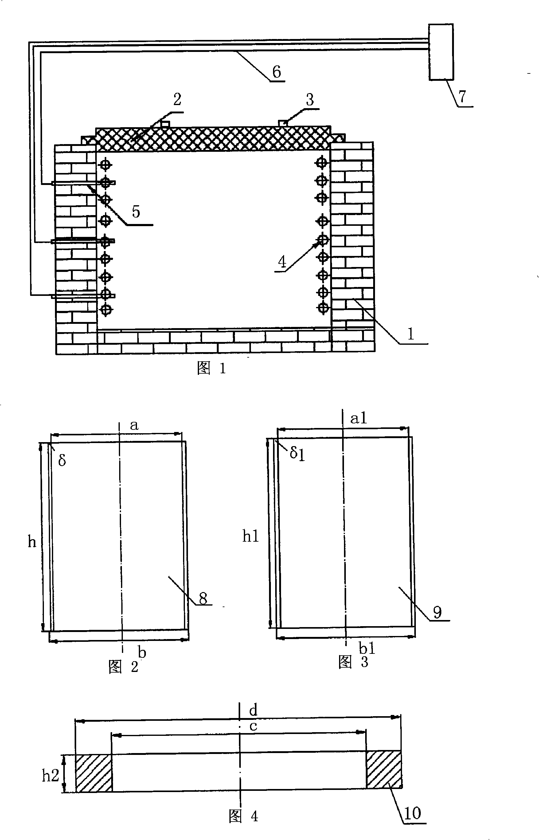 Nonuniform heating enclosed method in large-sized high-pressure bottle heat sleeve stove