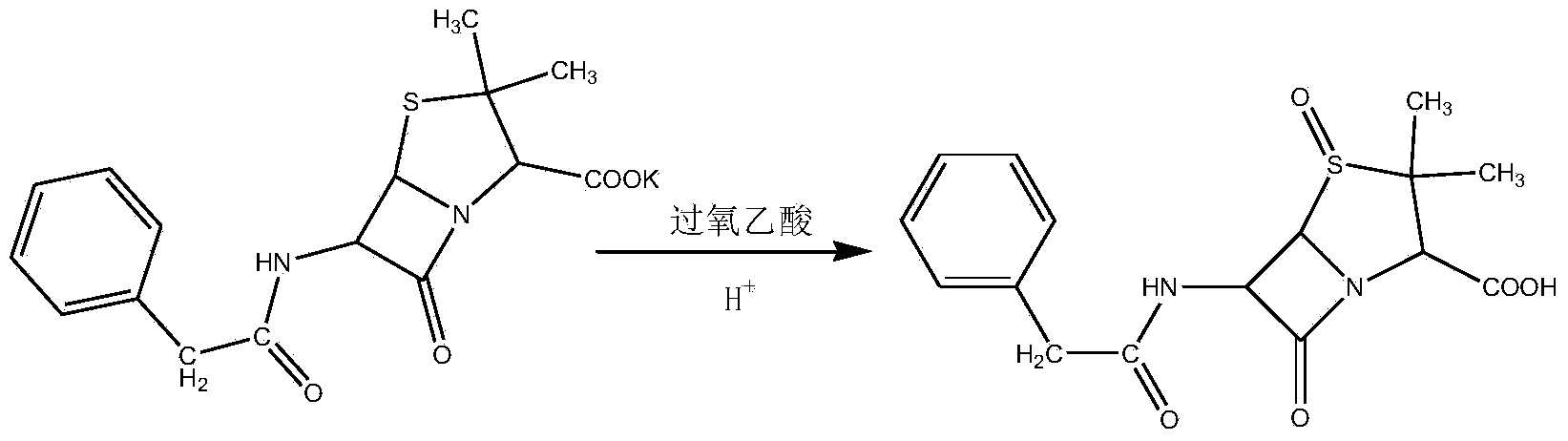 Method for preparing cephalosporin midbody penicillin sulfoxide