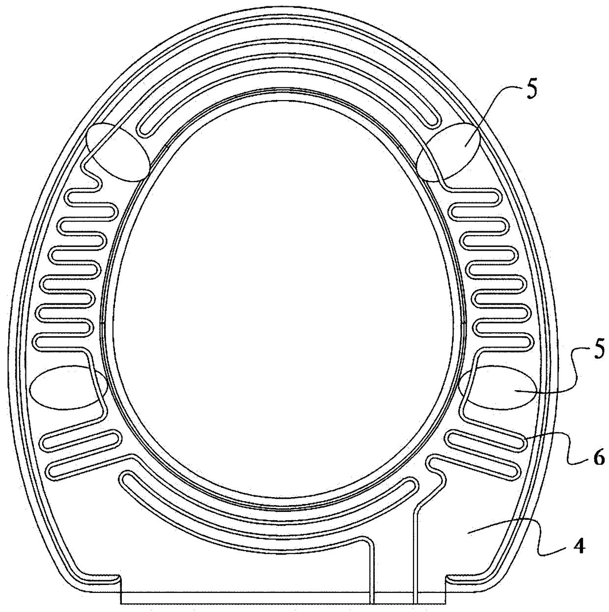 Automatic heating toilet