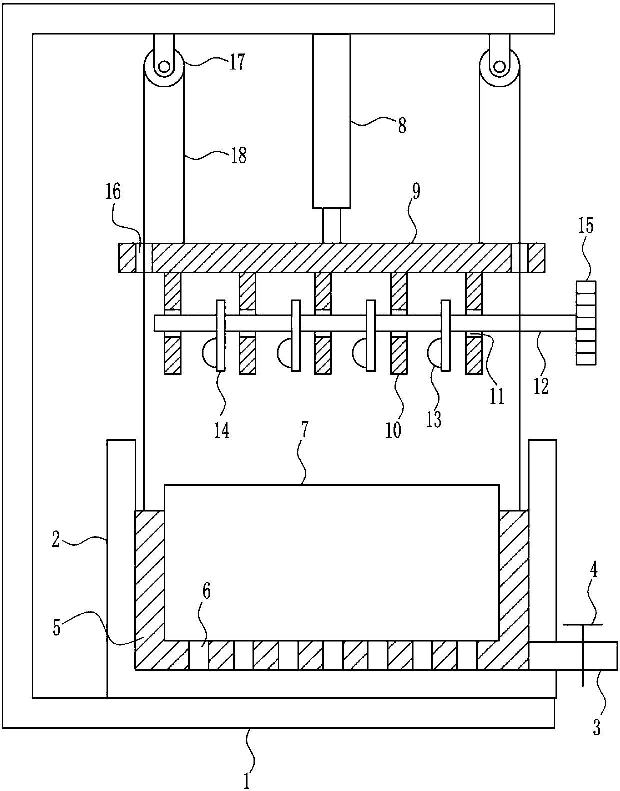 Anti-rust oil removing device before use of tools