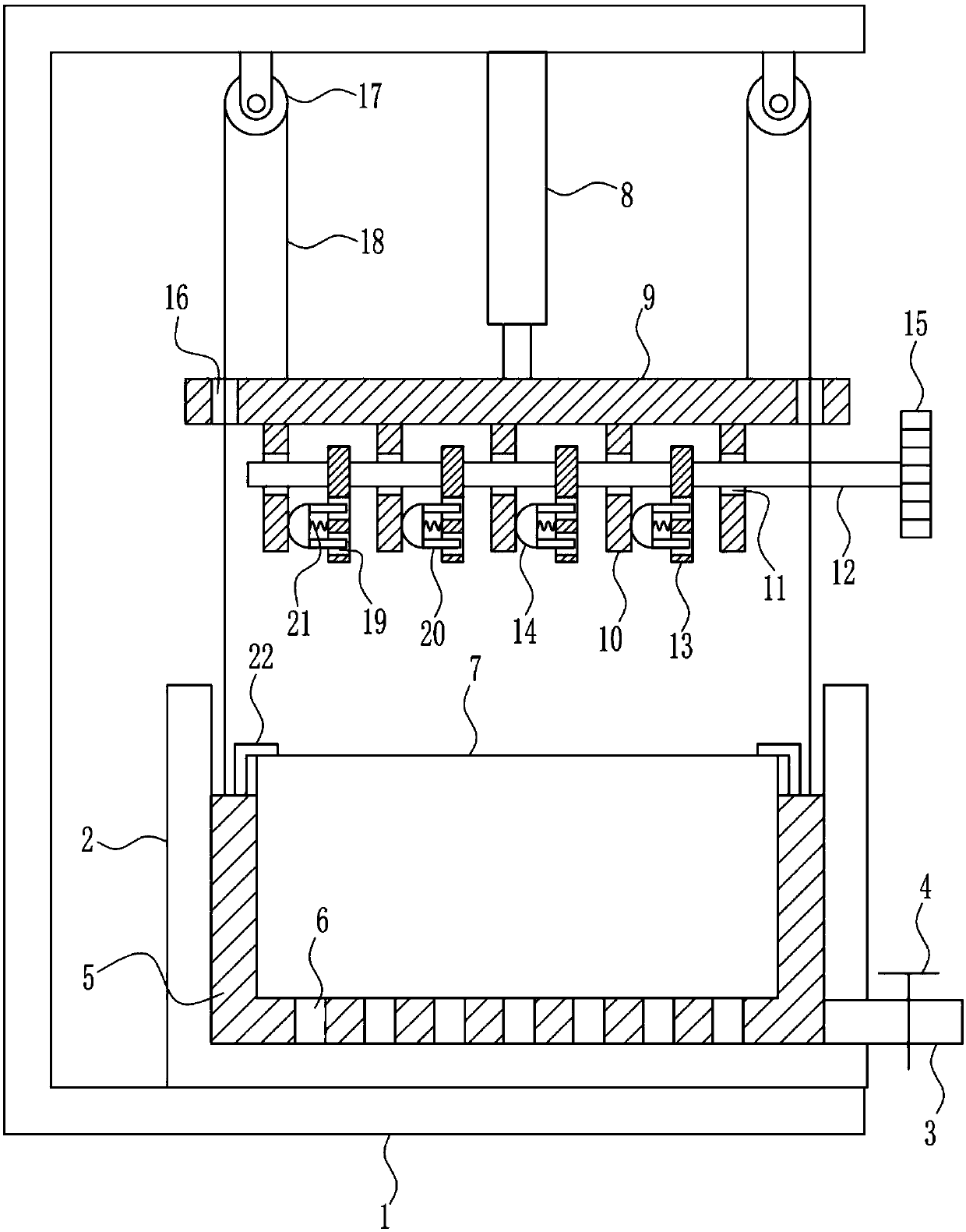 Anti-rust oil removing device before use of tools