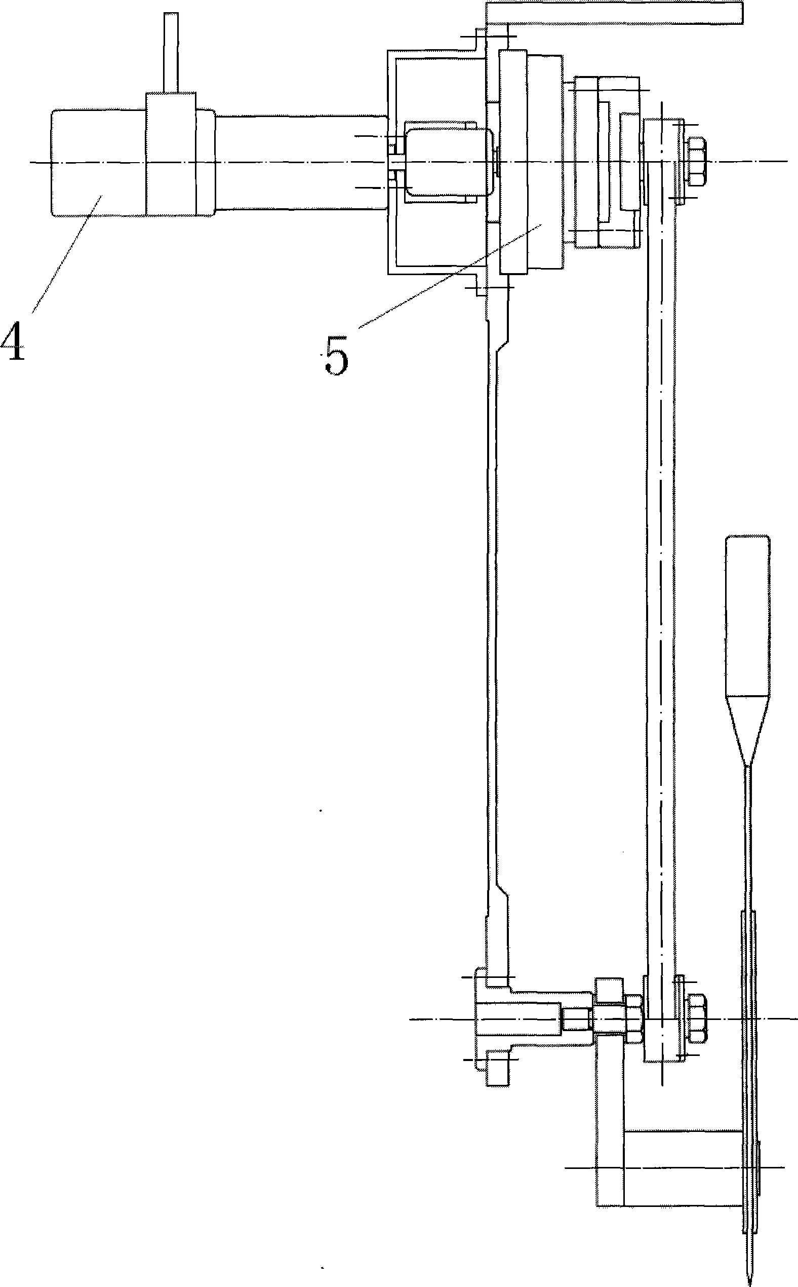 Operation robot needle-insertion positioning device under magnetic sensor environment