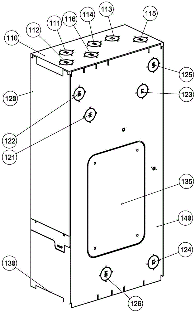 Unit combined refrigerating matrix