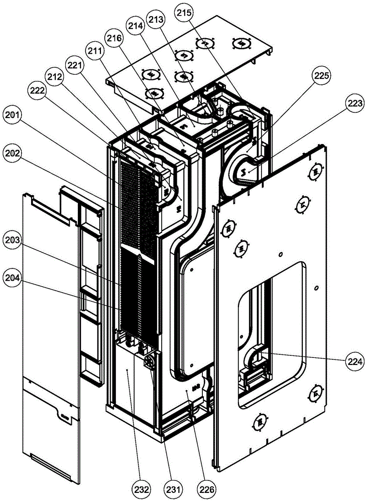 Unit combined refrigerating matrix