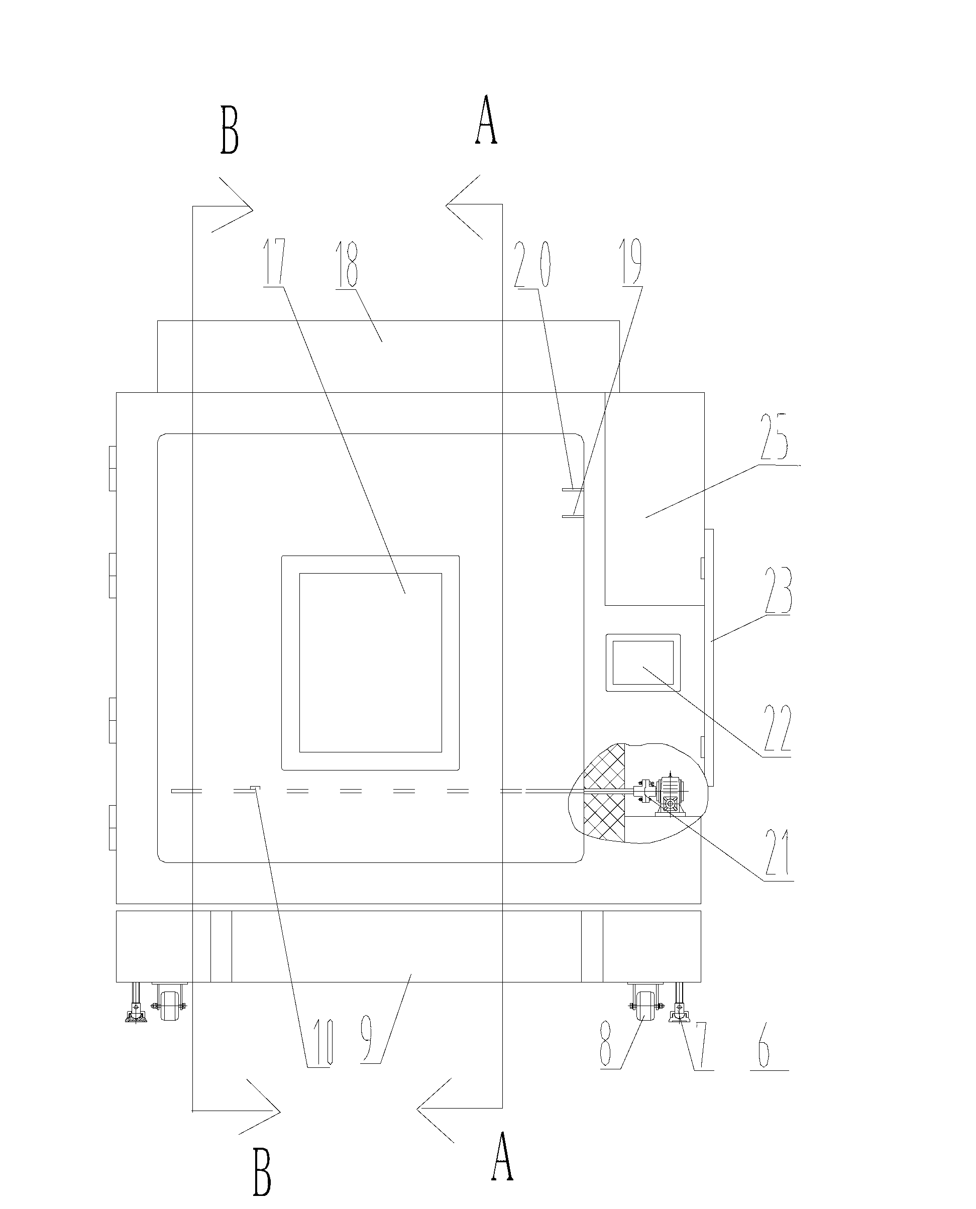 Multi-factor comprehensive simulation accelerated testing device for climatic environment