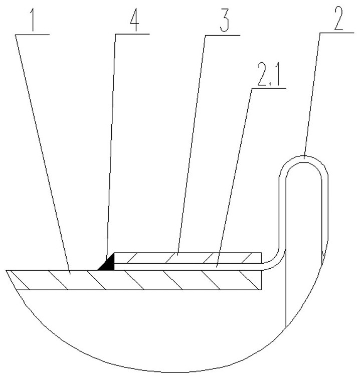 Reinforced structure for built-in circumferential weld of metal corrugated pipe expansion joint