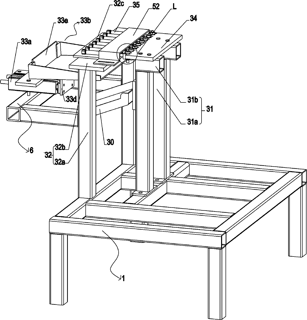 Automatic feeding and discharging device and airtight detection device of infusion connector