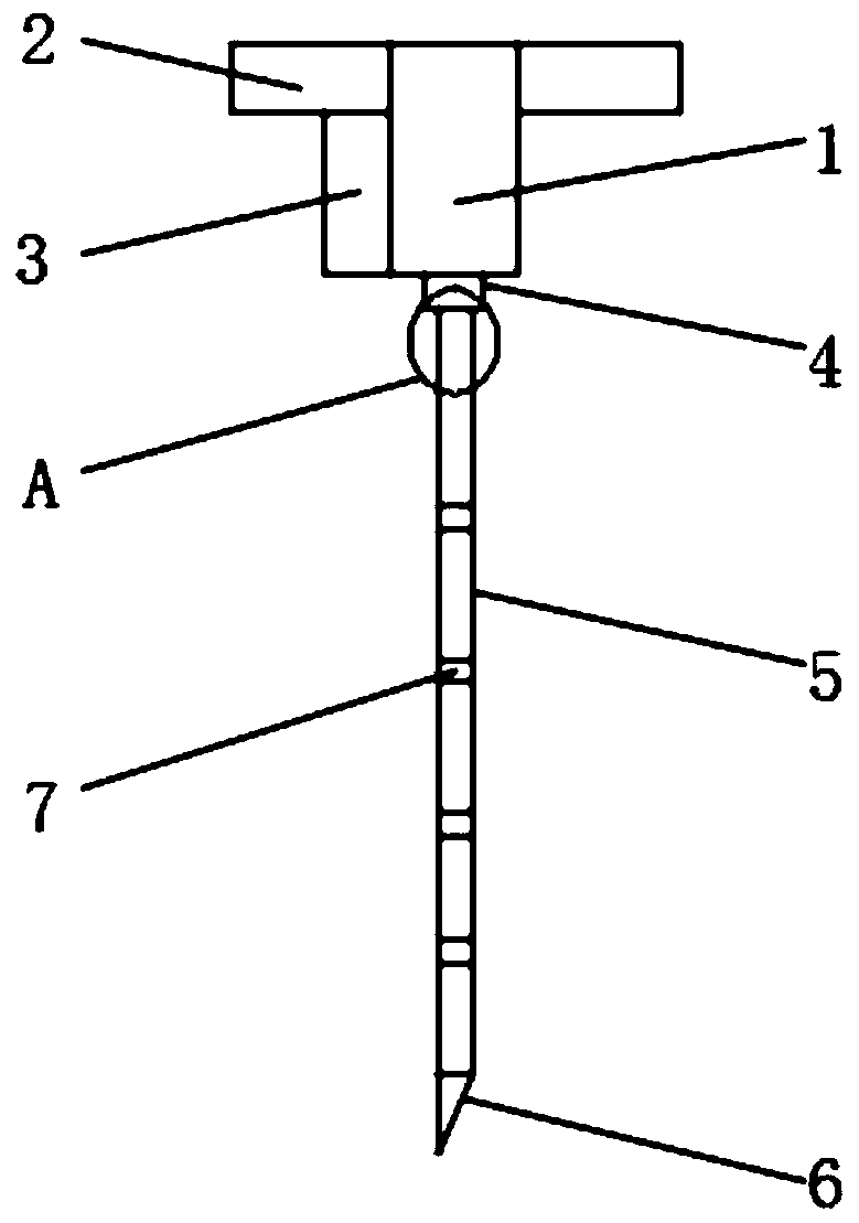 A small needle knife structure for treating osteoarthropathy