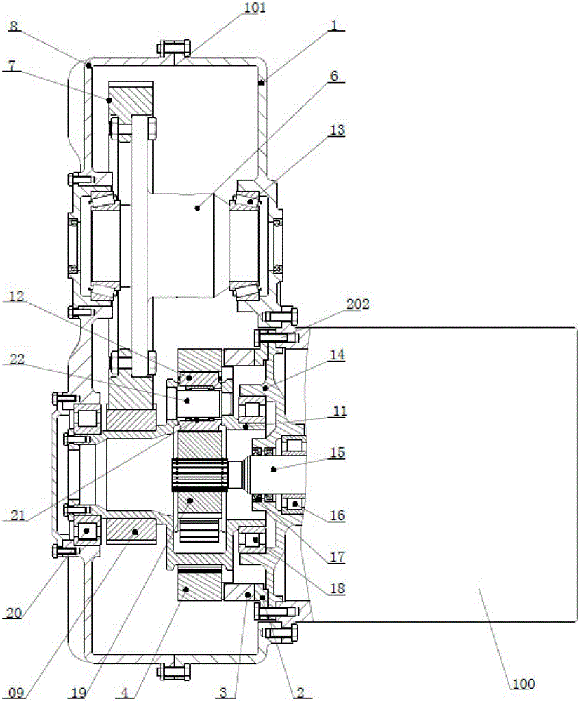 An electric vehicle transmission system