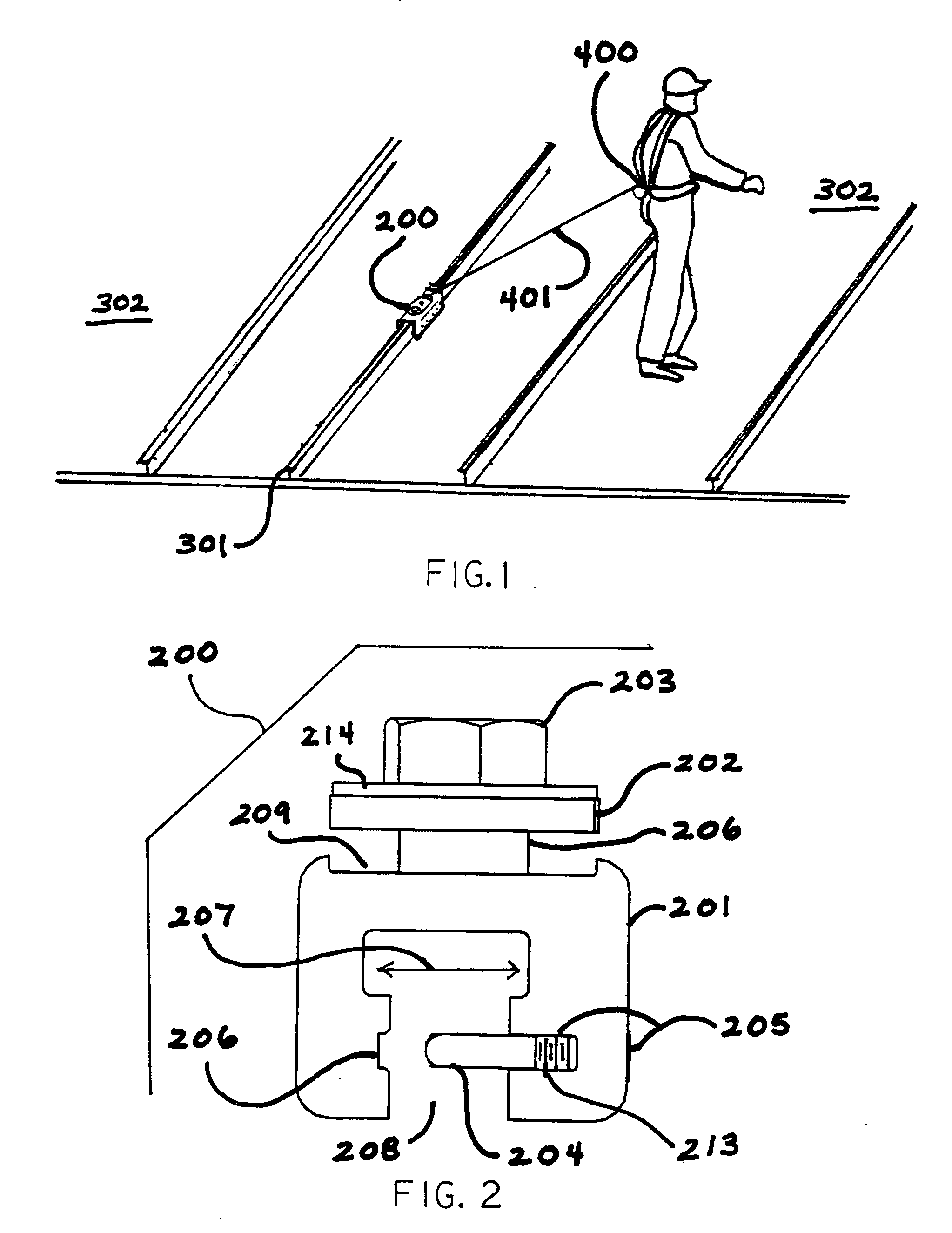 Roof clamp for fall protection safety equipment