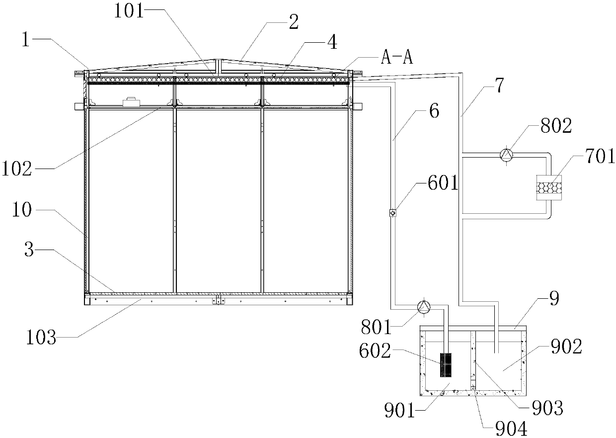 Cooling system of movable library