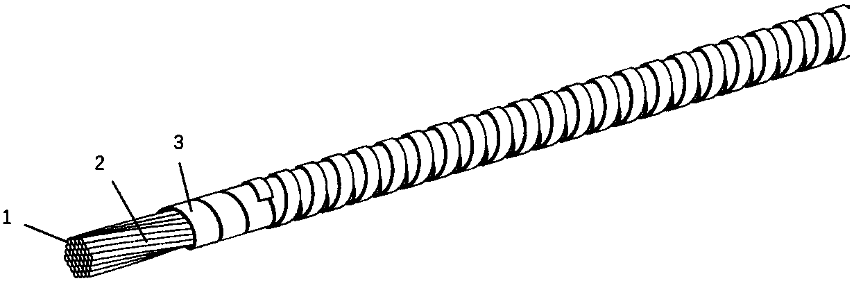 High-temperature superconductive current-sharing cable and current sharing realizing method