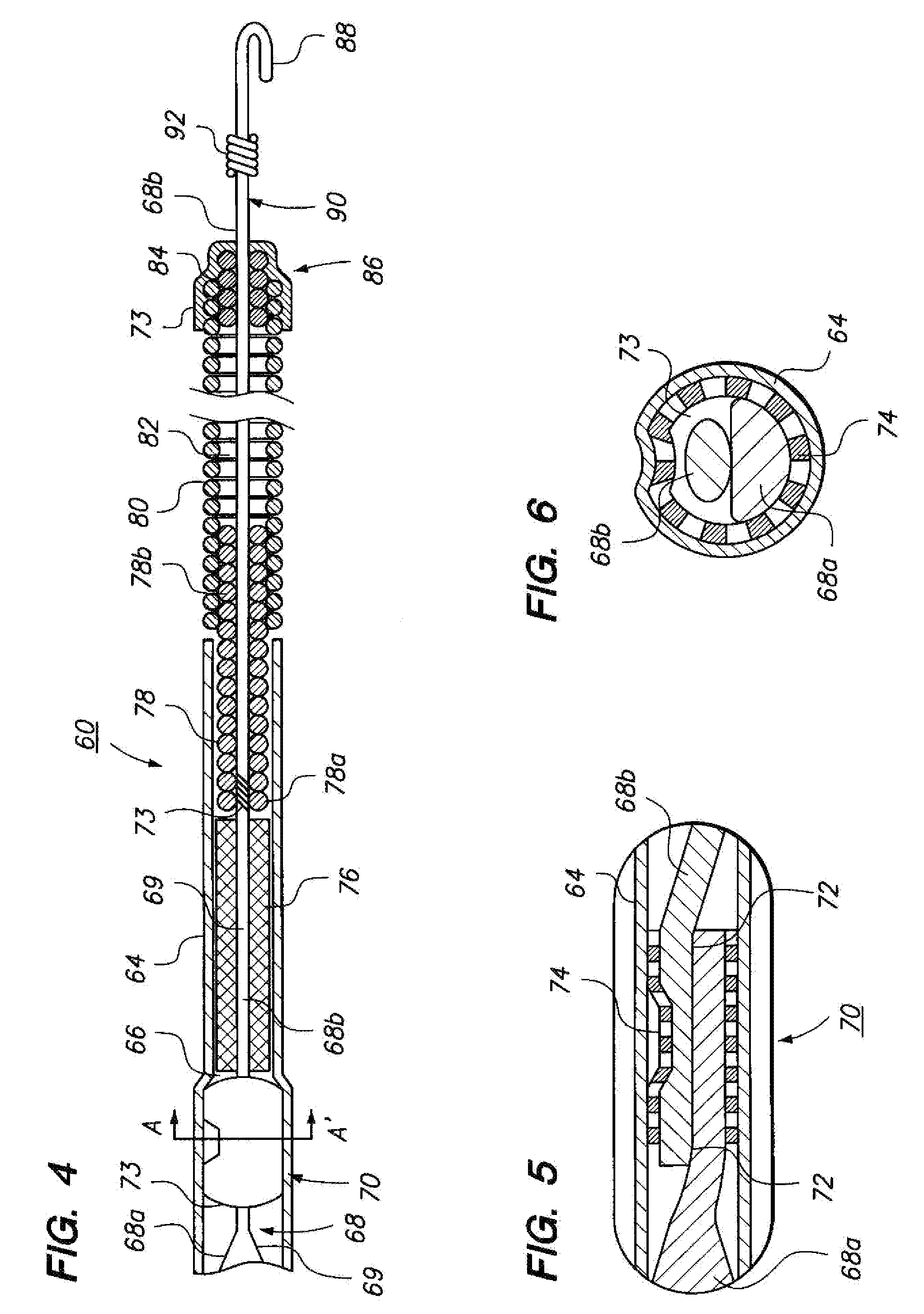 Vaso-occlusive delivery device with kink resistant, flexible distal end