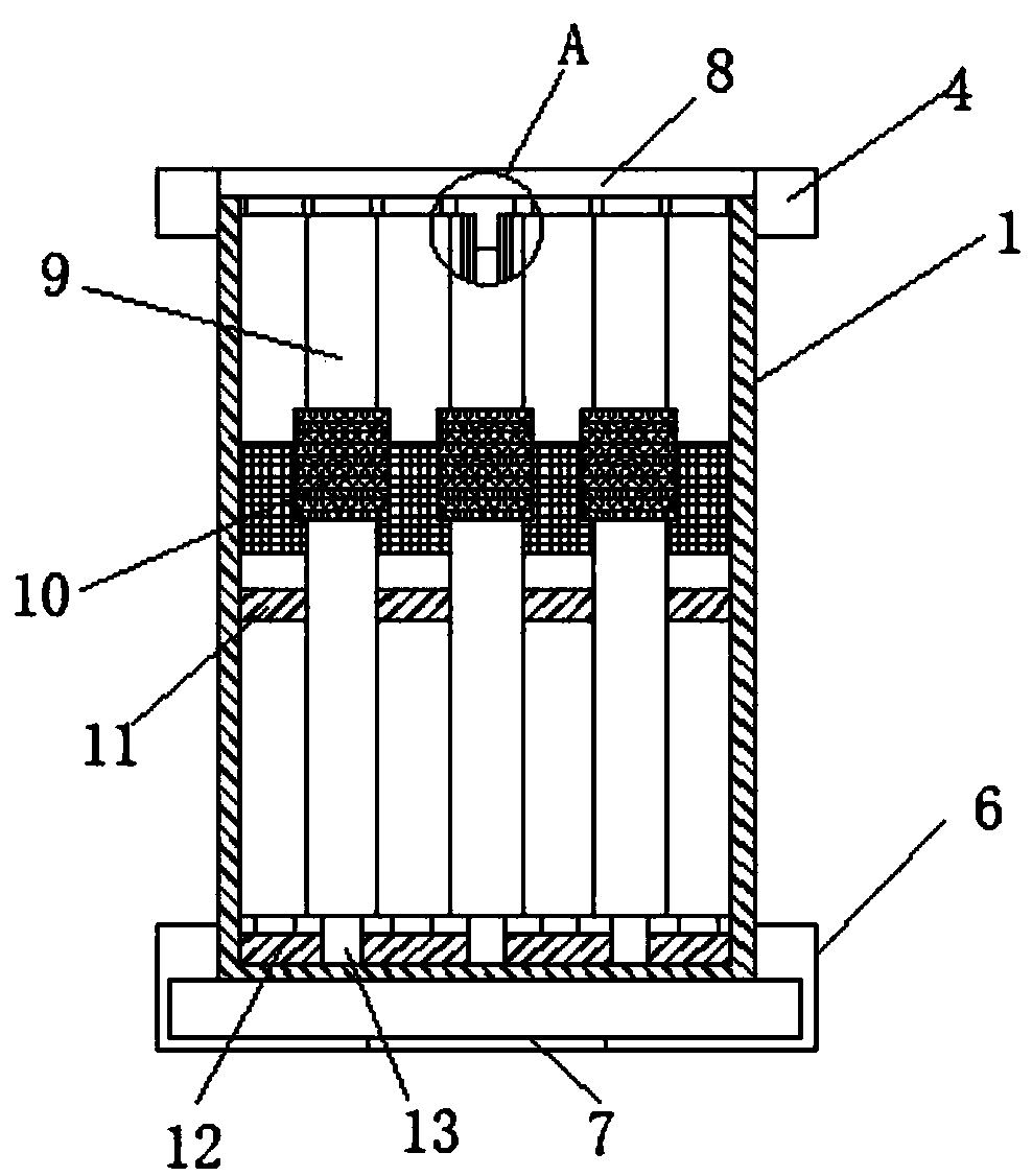 Portable storage box for test paper of senior-high-school students