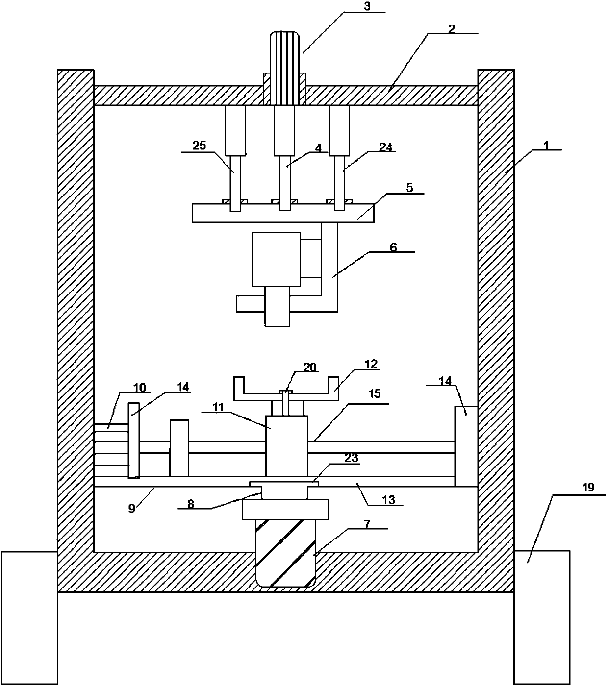 Novel industrial camera shooting moving mechanism