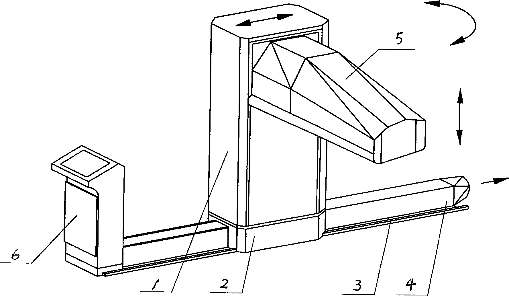 Lifting control device of gripping arm of reciprocating cotton-grapping machine and control method