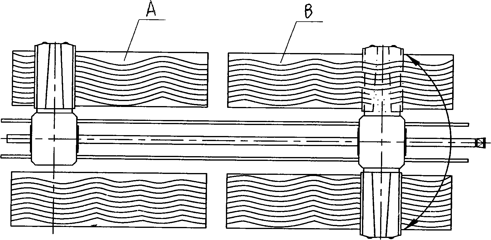 Lifting control device of gripping arm of reciprocating cotton-grapping machine and control method