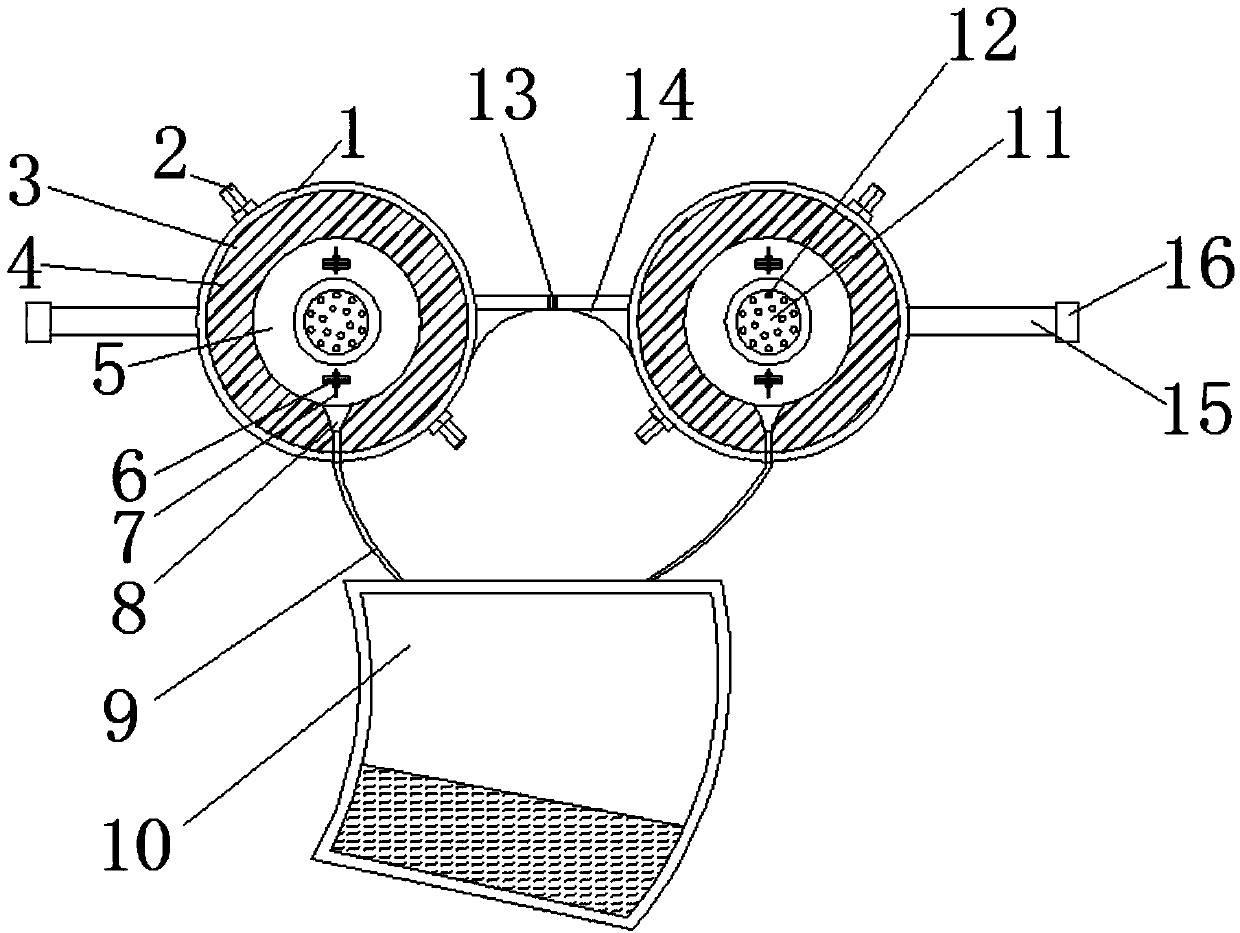 Eye washing device for eye care and convenient for fixing