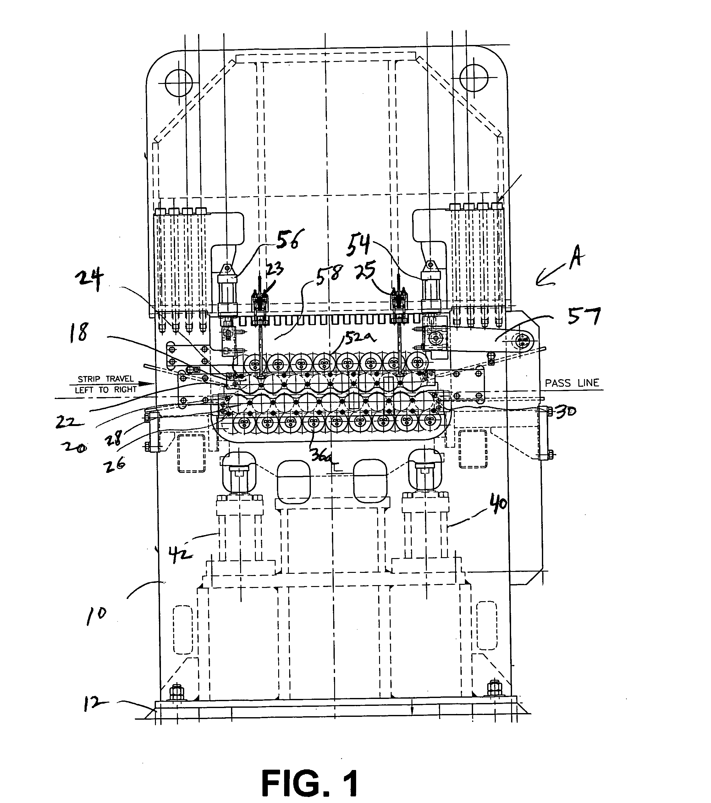 Work roll scraper for roller levelers