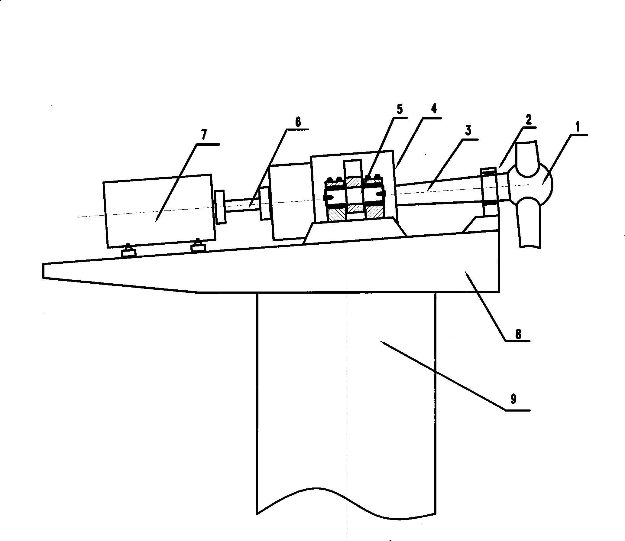 Elastic support installation method for wind power plant and its elastic element