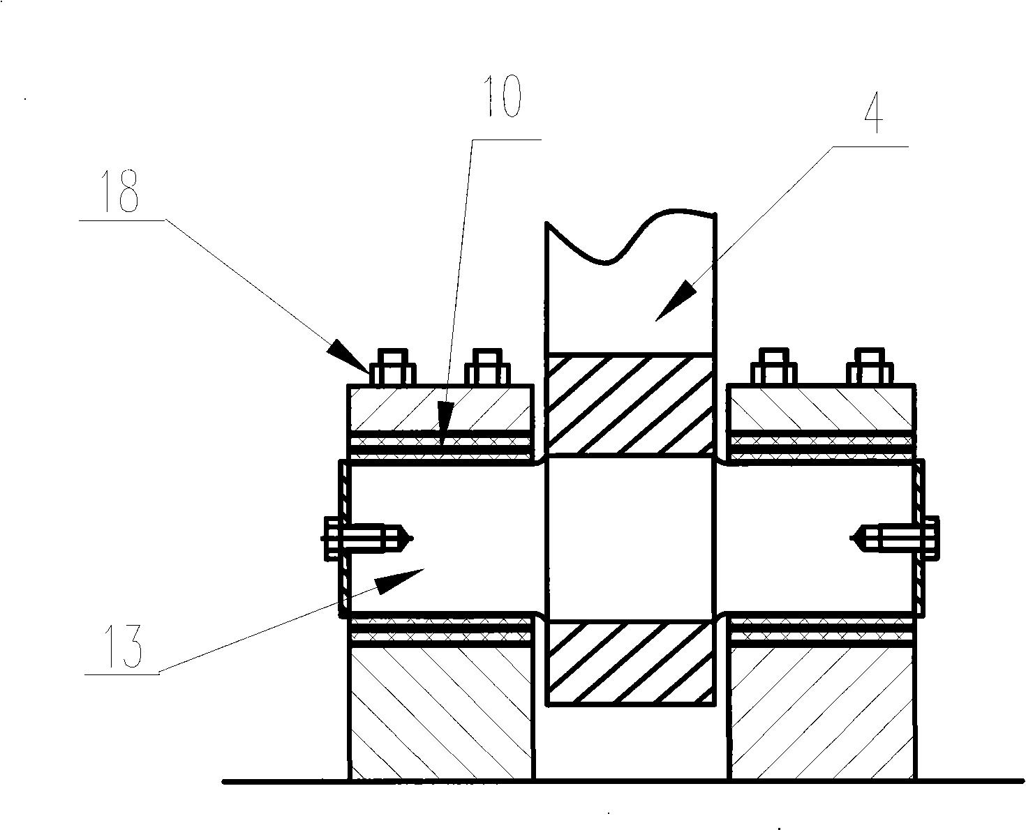 Elastic support installation method for wind power plant and its elastic element