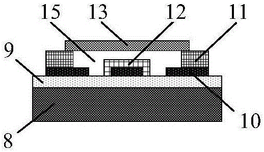 Clamped beam direct heating on-line type unknown frequency microwave phase detector