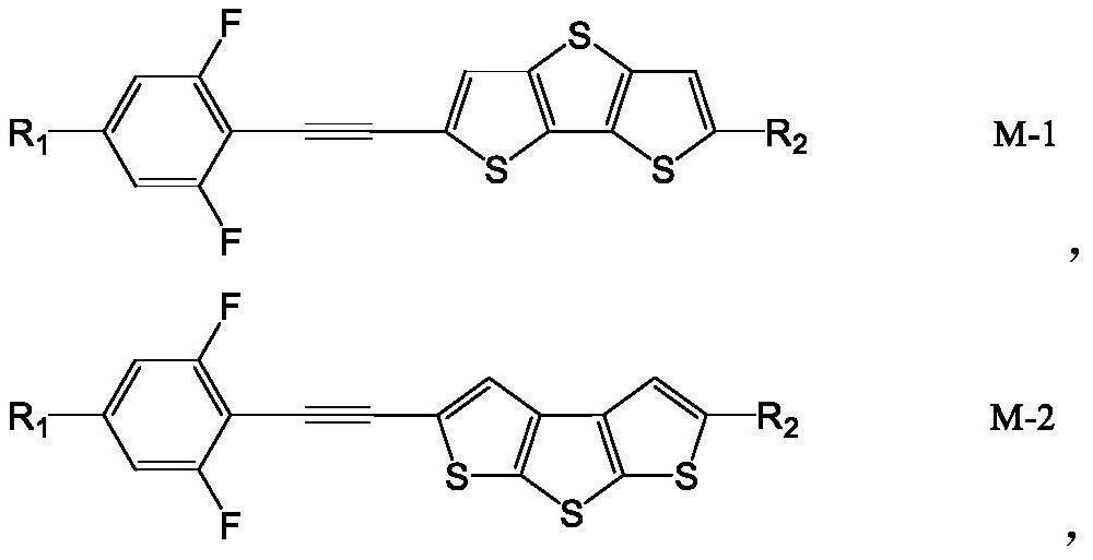 Bithiophene liquid crystal composition with large refractive index and application thereof