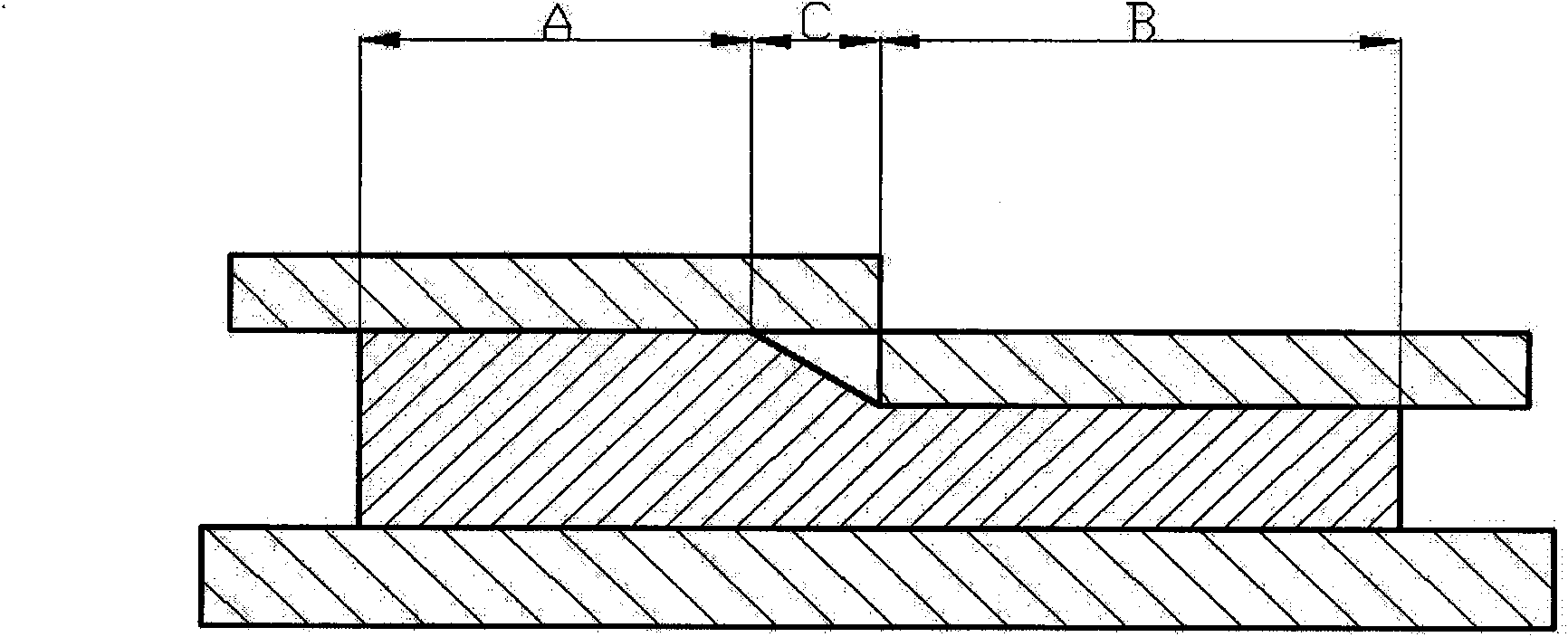 Method for realizing near alpha titanium alloy dual-property employing local loading process