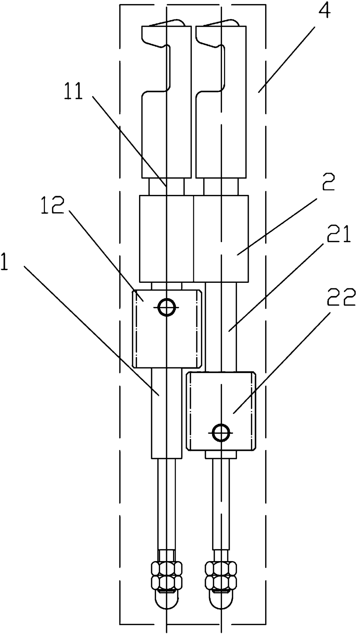 Novel gear and gear rack drive mechanism used for rope twisting knotting machine