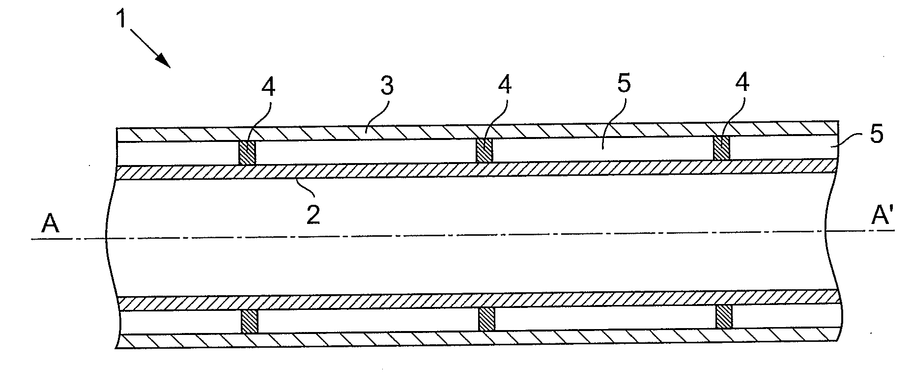 Reinforced double-walled pipe and manufacturing method