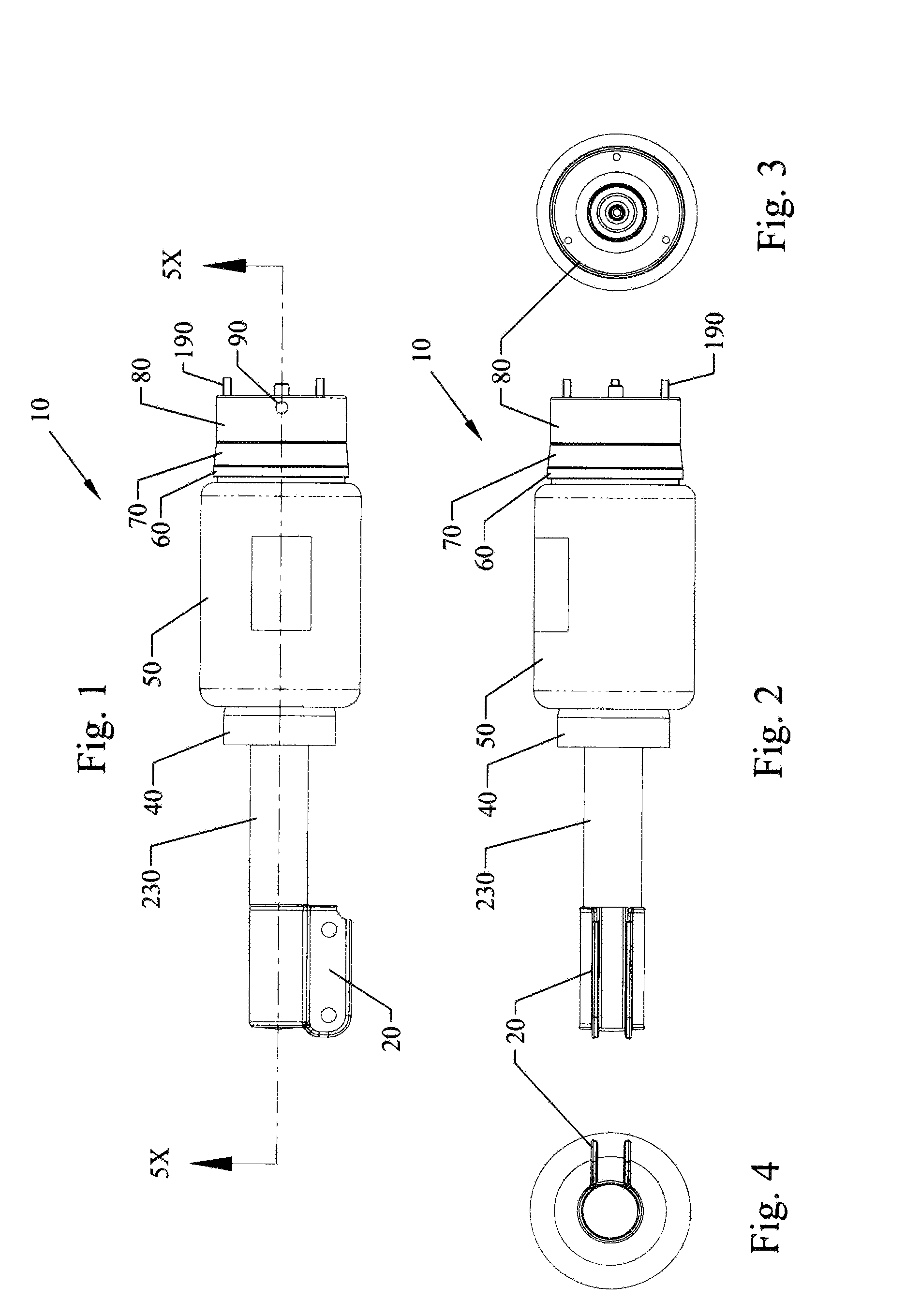 Mount and bearing for shock absorber