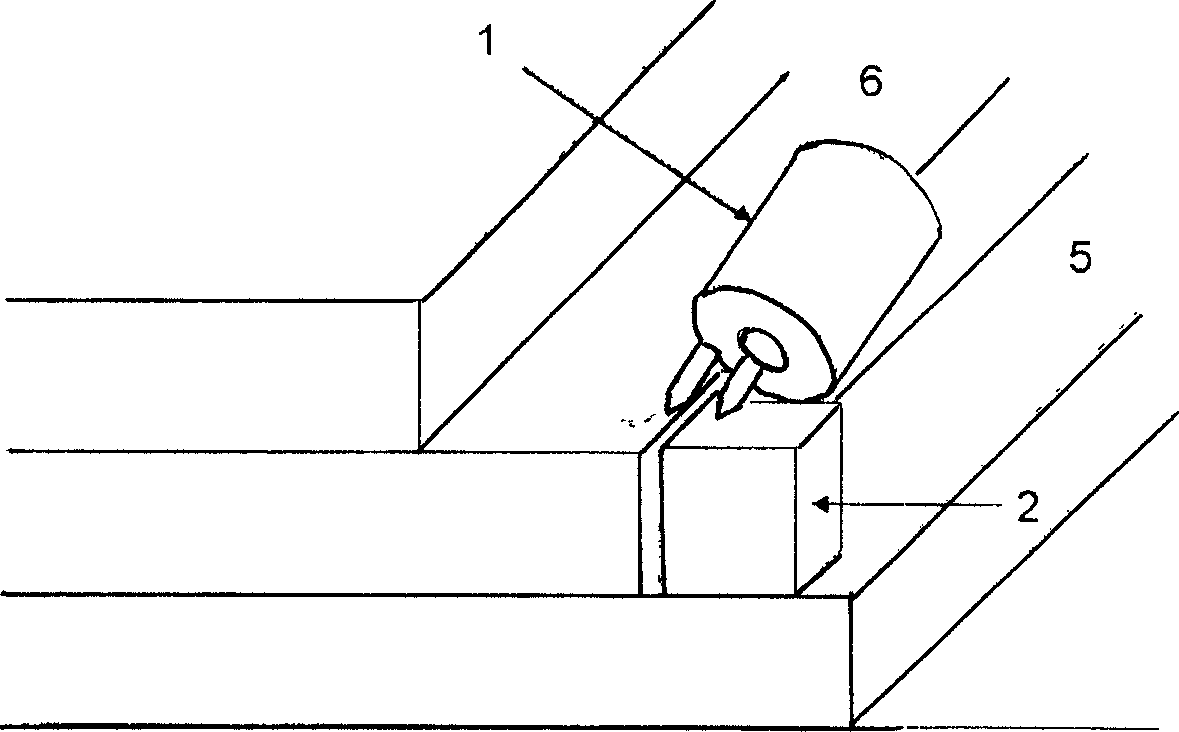 Test fixture in high frequency measuring chip of laser in structure of monocoplanar electrode