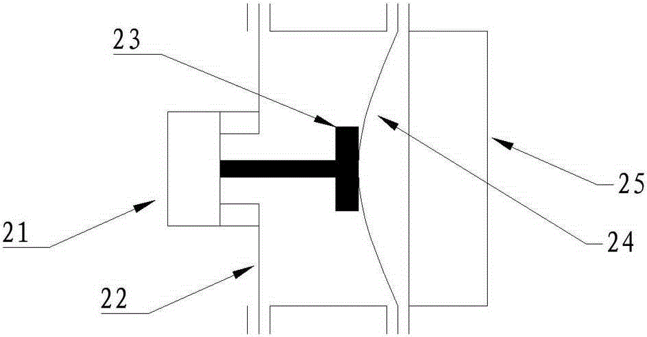 Fluid bed type ion exchange water treatment device adopting electromagnetic vibration and provided with foam cushions for damping