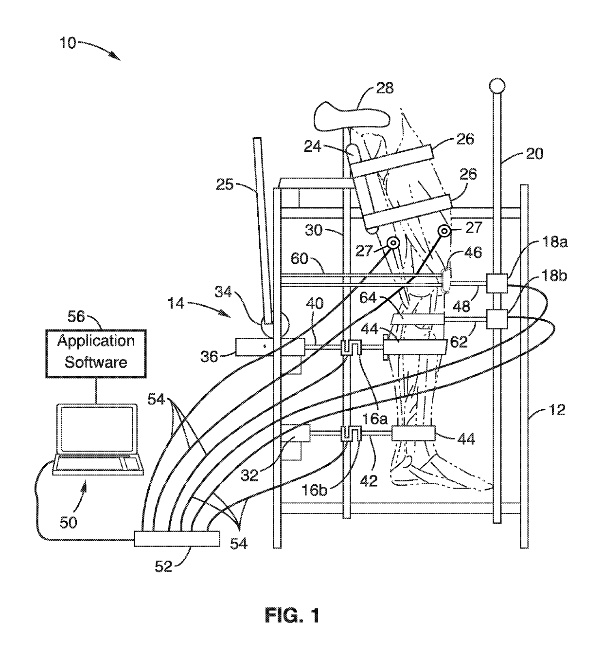 Diagnostic knee arthrometer for detecting ACL structural changes