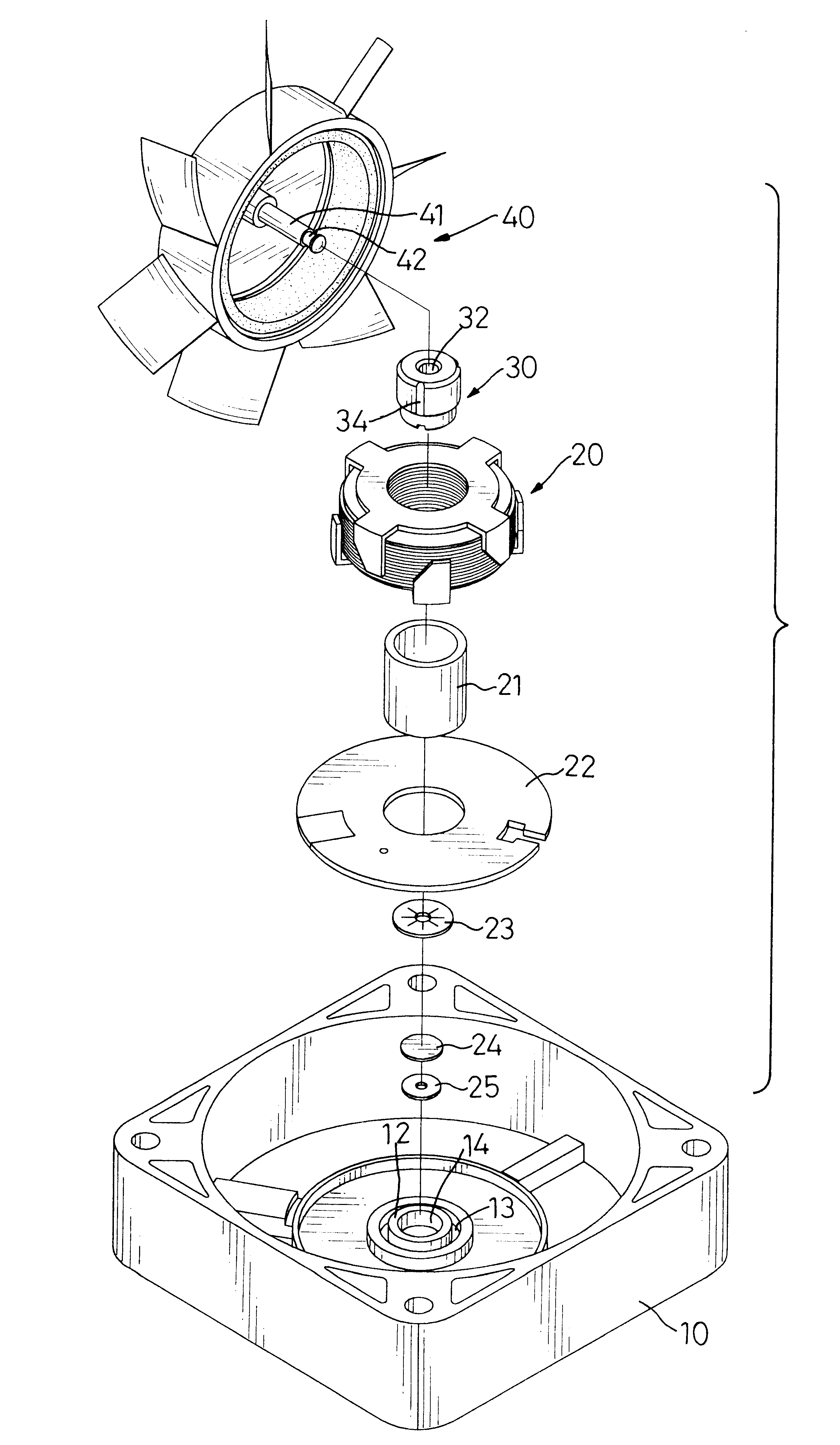 Heat dissipating fan with an oil guide