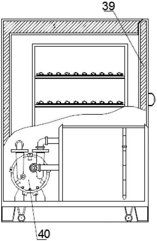 Gas percussion hot wind and vacuum pulsating vacuum combination drying method and device