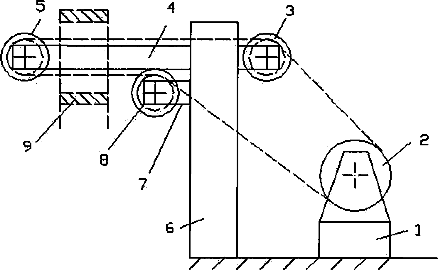 Wire-electrode cutting electromachining machine tool for asymmetrical guide frame notch cutting in series