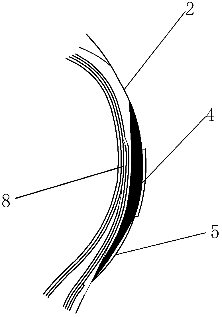 Tire with color pattern and production method thereof