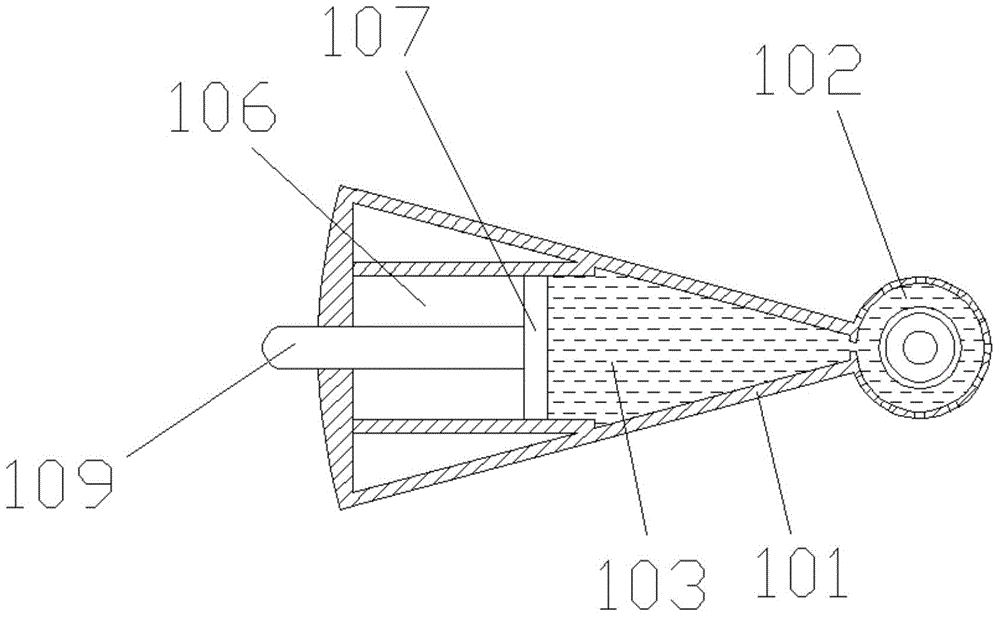 Gas-expansion-type temperature-light-sensitive thermotropic gravity center automatic adjustment device