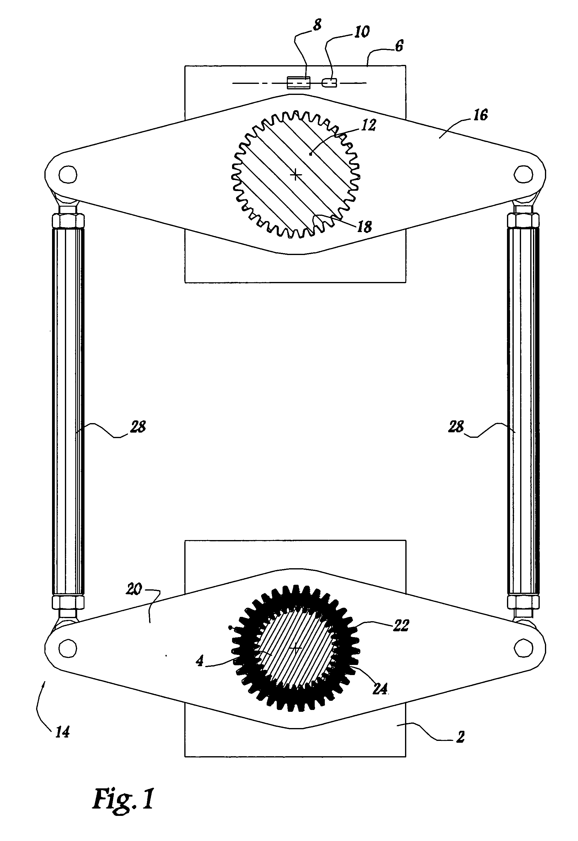 Circuit-breaker comprising a control assembly and an interrupting chamber, a method of assembling it, and an auxiliary member for assembling it